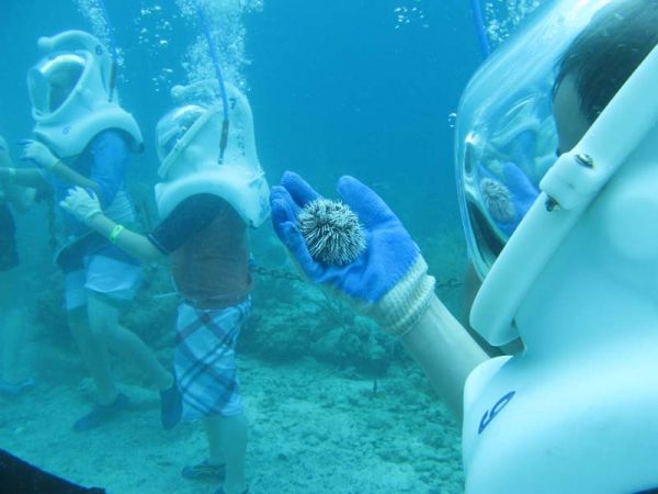 Helmet diving - необычное подводное погружение